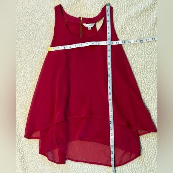 Charming Charlie Pink Fuchsia Layered Tank Top Medium - Picture 13 of 16